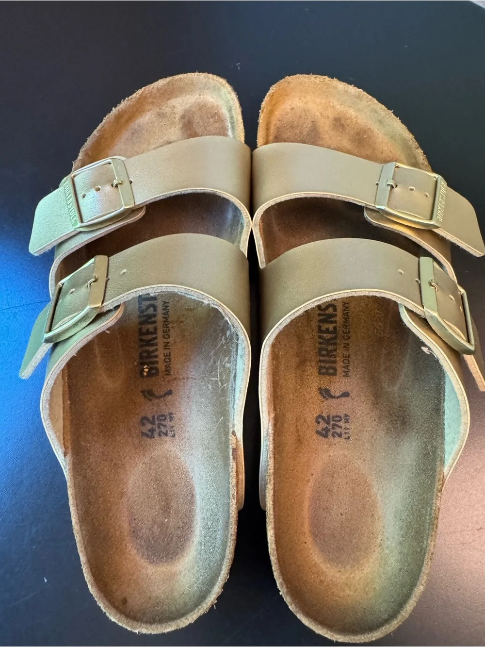 Birkenstock Arizona Birko-Flor Patent Sandals - Picture 6 of 9